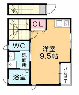 久留米上津町新築AP【201号号室】の間取り