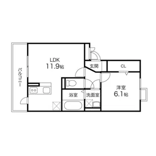 フィオーレ向山【3階】の間取り
