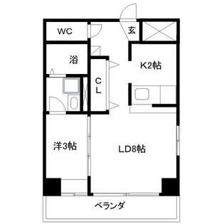 バリューⅢ【2階】の間取り