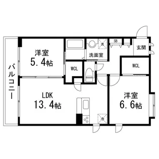 ヴェルデ向山【201号室】の間取り