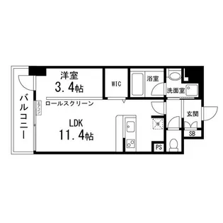 ルキシア大町西公園【0306号室】の間取り