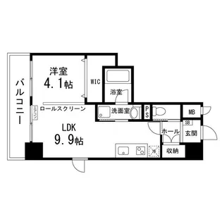 ルキシア大町西公園【0301号室】の間取り