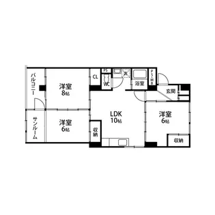 柏木エステート【102号室】の間取り