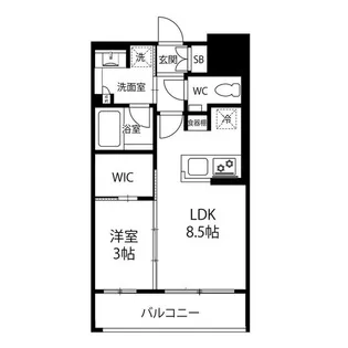 デュオヴェール仙台上杉【0603号室】の間取り