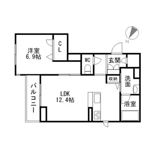 コンフォーザ立町【3階】の間取り