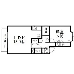 ルミエール東【2階】の間取り