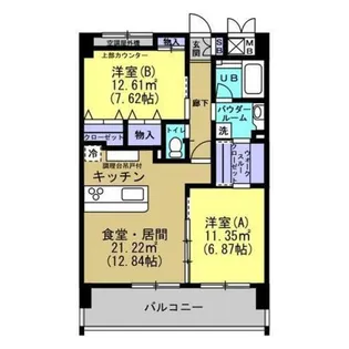 メトロメゾン太子堂【6階】の間取り