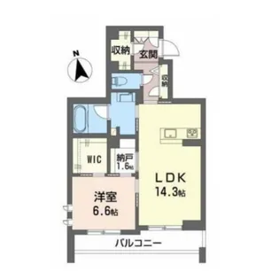 シャーメゾン胡蝶【3階】の間取り