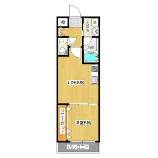 エスパース長町南【4階】の間取り