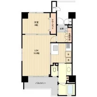 アーバンレジデンス勾当台【5階】の間取り