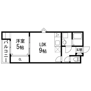オンフルール柏木【102号室】の間取り
