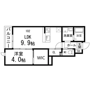 ヴィ・アンテテ【102号室】の間取り