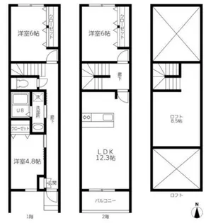 KLEINES HAUS(クライネスハウス)【2階】の間取り