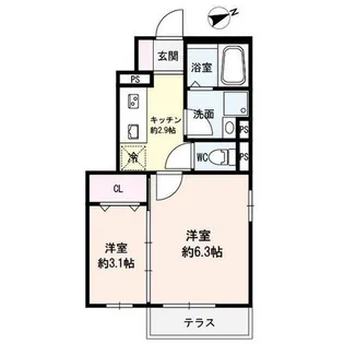 DエラングラースH仙台宮町【1階】の間取り