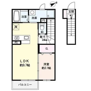 DエラングラースH仙台宮町【2階】の間取り