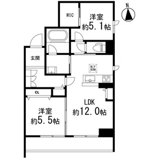 紫翠oonoda【1階】の間取り