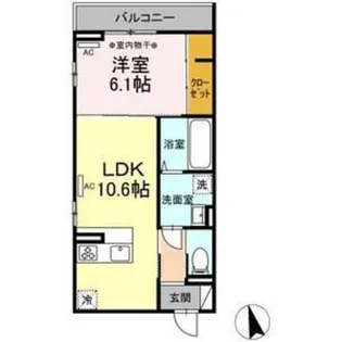 ブリックス北仙台【2階】の間取り