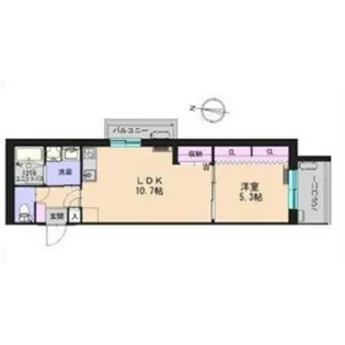 ブリックス上杉【2階】の間取り