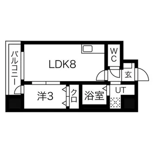サンライズ支倉町【7階】の間取り