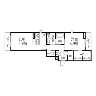 Glorious広瀬川【103号室】の間取り