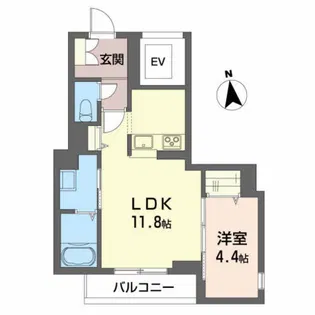 グランメゾン アムール錦町【3階】の間取り