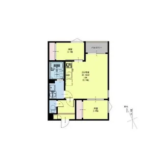 REGALEST Sakura Ⅰ【201号室】の間取り