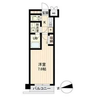 アトラスカーロ仙台駅東【5階】の間取り