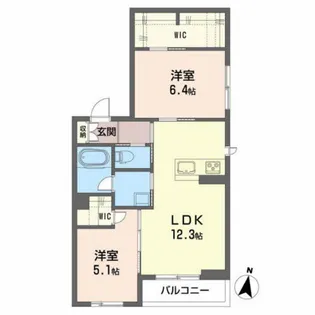 シャーメゾンアムール【3階】の間取り