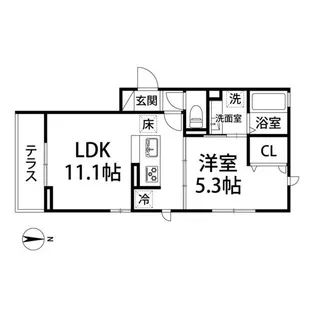 D-ROOM グッチ VII【1階】の間取り