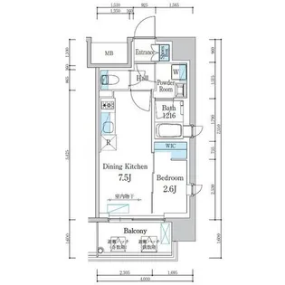 デュオフラッツ仙台木町通エアリ【10階】の間取り