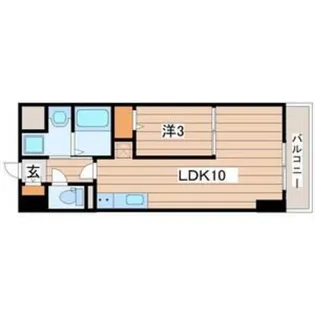 LUANA・AIR・RESIDENCE錦町【6階】の間取り