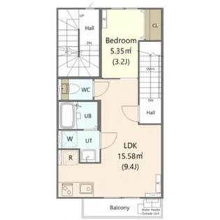 ラ・リュール宮千代【2階】の間取り