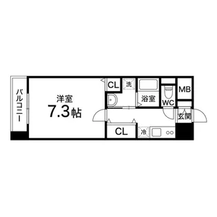 Castle Road大手町【4階】の間取り