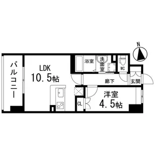 ディークレスト太子堂駅前 West【0207号室】の間取り