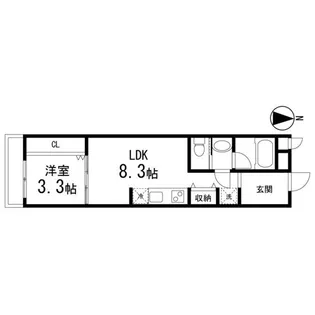 Land錦町【205号室】の間取り