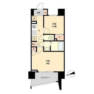 HF仙台長町レジデンス【3階】の間取り