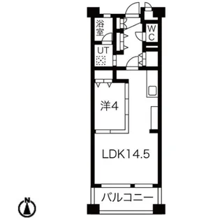 ソフィア天神山【1階】の間取り