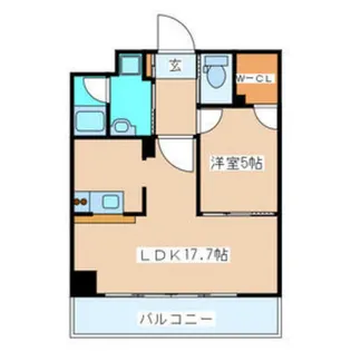 ヴィアーレ勾当台Ⅰ【7階】の間取り