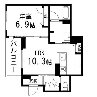 SONORITE VILLA【1階】の間取り