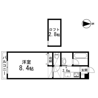 タウンコートエイト【101号室】の間取り