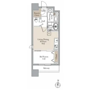 レジディア仙台北四番丁プレイス【13階】の間取り