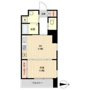 La Douceur片平【6階】の間取り