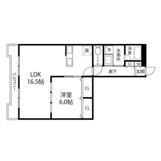 ドリームハイツ北仙台【806号室】の間取り