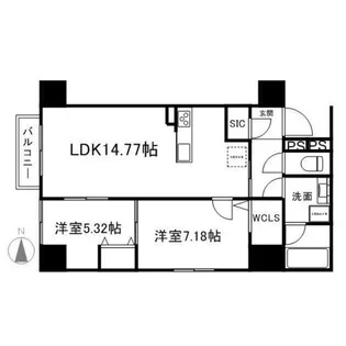 グラン・ドミール小田原山本丁【7階】の間取り