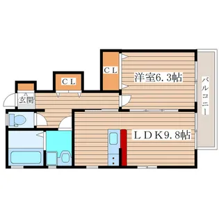 フィオーレ【101号室】の間取り