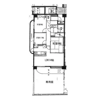 パールハイム小松島【1階】の間取り