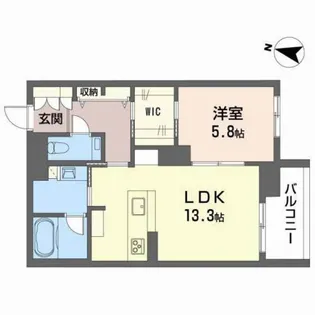 Promenade上杉【1階】の間取り