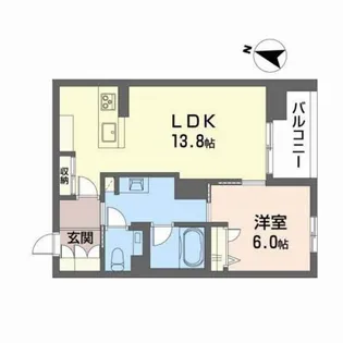 Promenade上杉【1階】の間取り