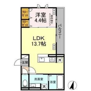 Telescopio【3階】の間取り