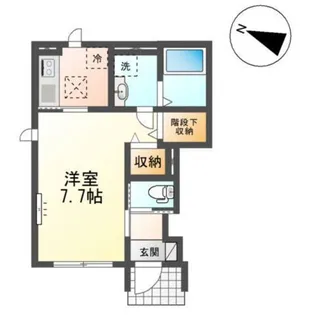 アインタウゼント3【1階】の間取り